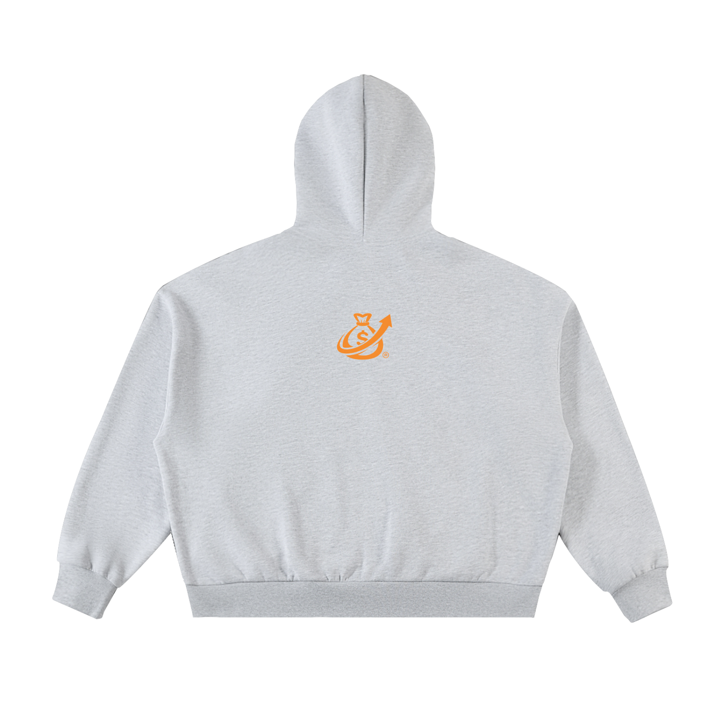 Fleeced Full-Zip Boxy Hoodie