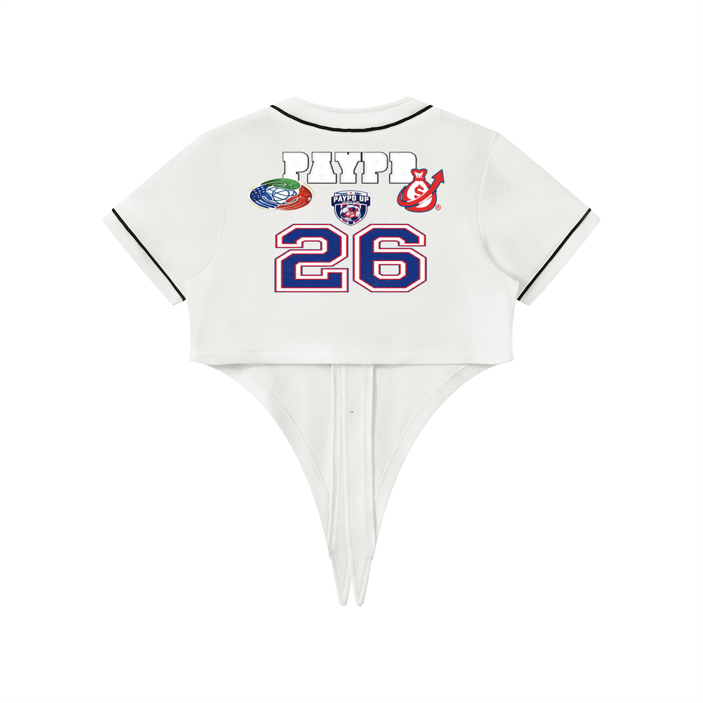 White/Black I’m Worth It World Cup Women's Piping Baseball Jersey
