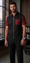 Royal Stuart Tartan Zip Shirt