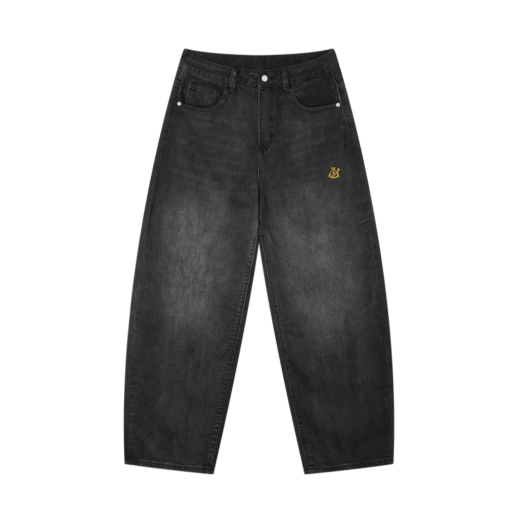 Men's Sunfade Vintage Wash Barrel Leg Jeans