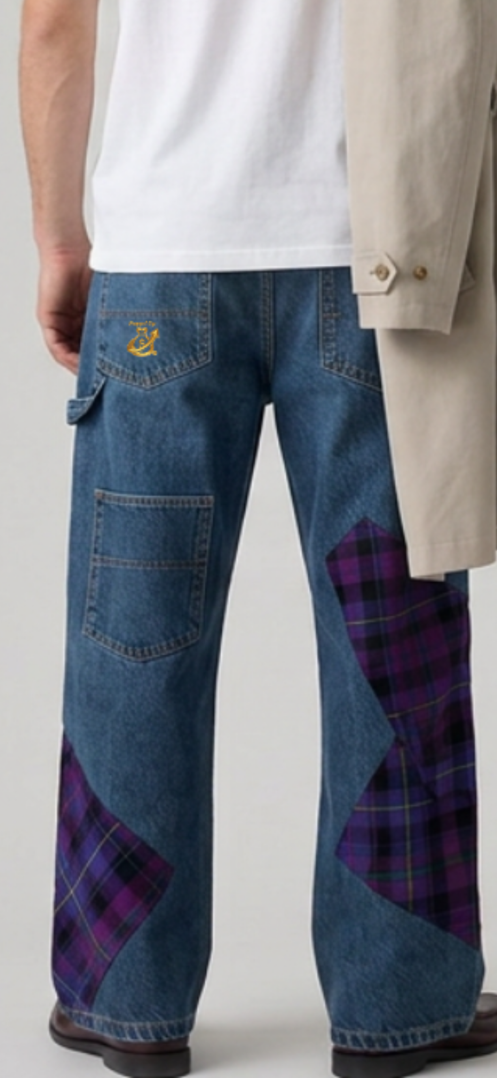 Scott’s Honor Purple Plaid Flair Jean