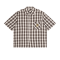 Unisex Boxy Plaid Short Sleeve Shirt