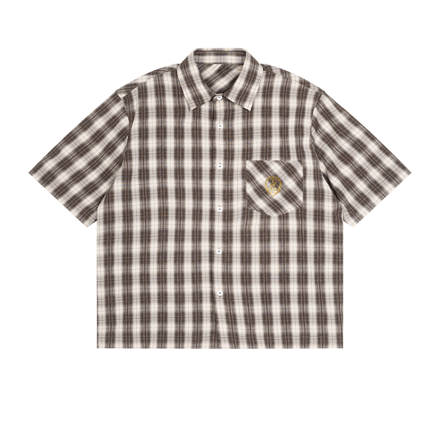 Unisex Boxy Plaid Short Sleeve Shirt
