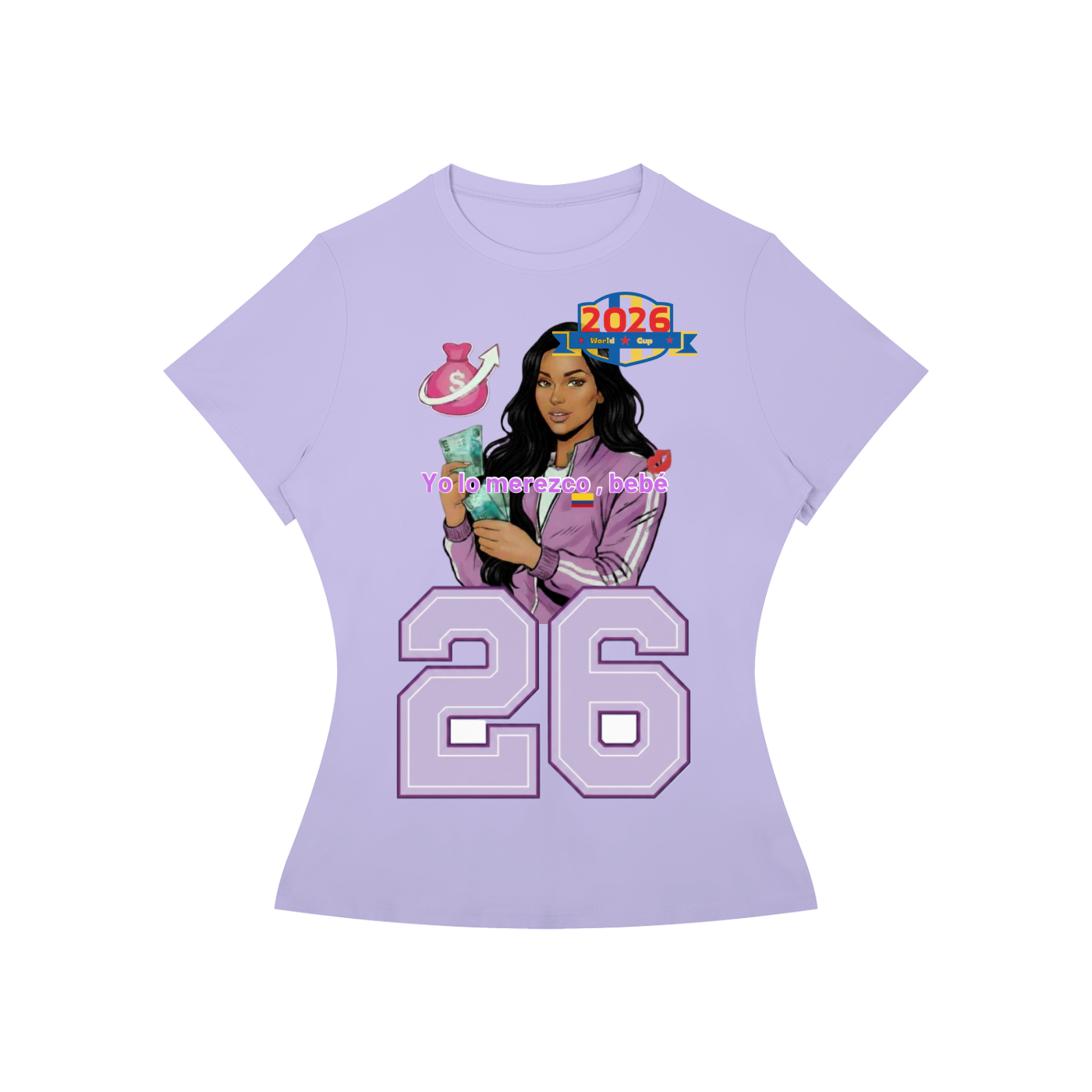 Women’s Colombia Yo lo merezco, bebé World Cup Slim Fit Performance T-Shirt