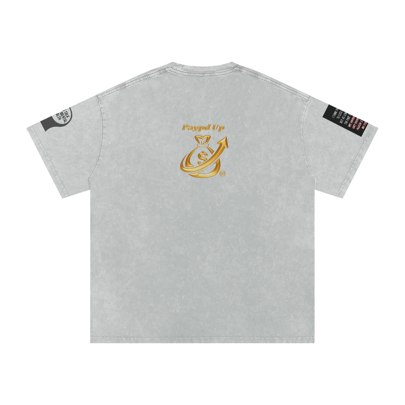 Therapy Gone Wrong Snow Washed Oversized Cotton T-Shirt