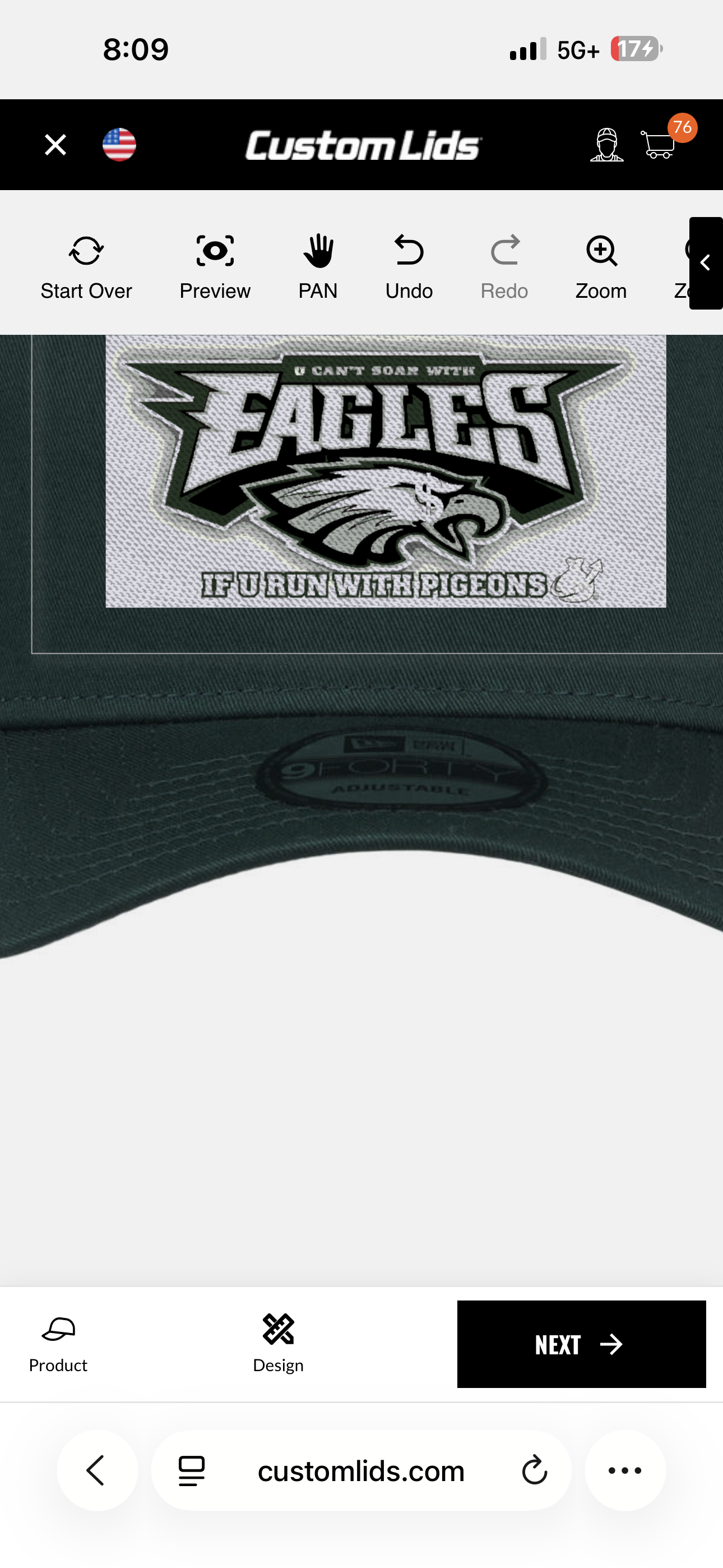 Soar With the Eagles Dark Green New Era SnapBack