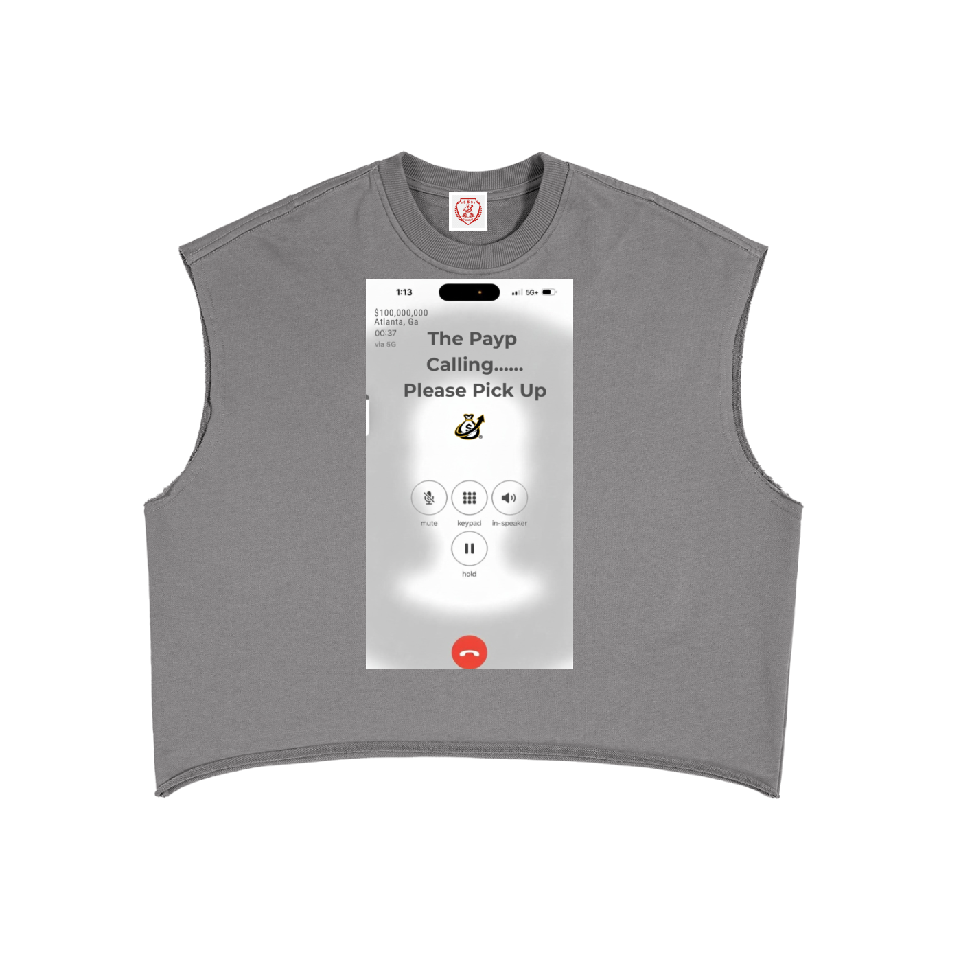 The Payp is Calling French Terry Boxy Tank Top