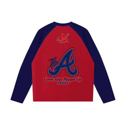 Color-Blocked Raglan Long-Sleeve T-Shirt