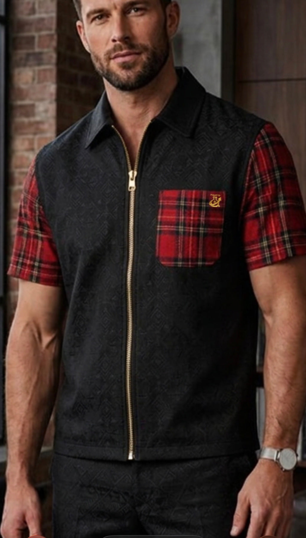 Royal Stuart Tartan Zip Shirt