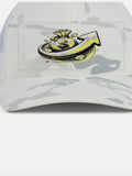 White Camo Paypd Up Mesh Trucker Hat