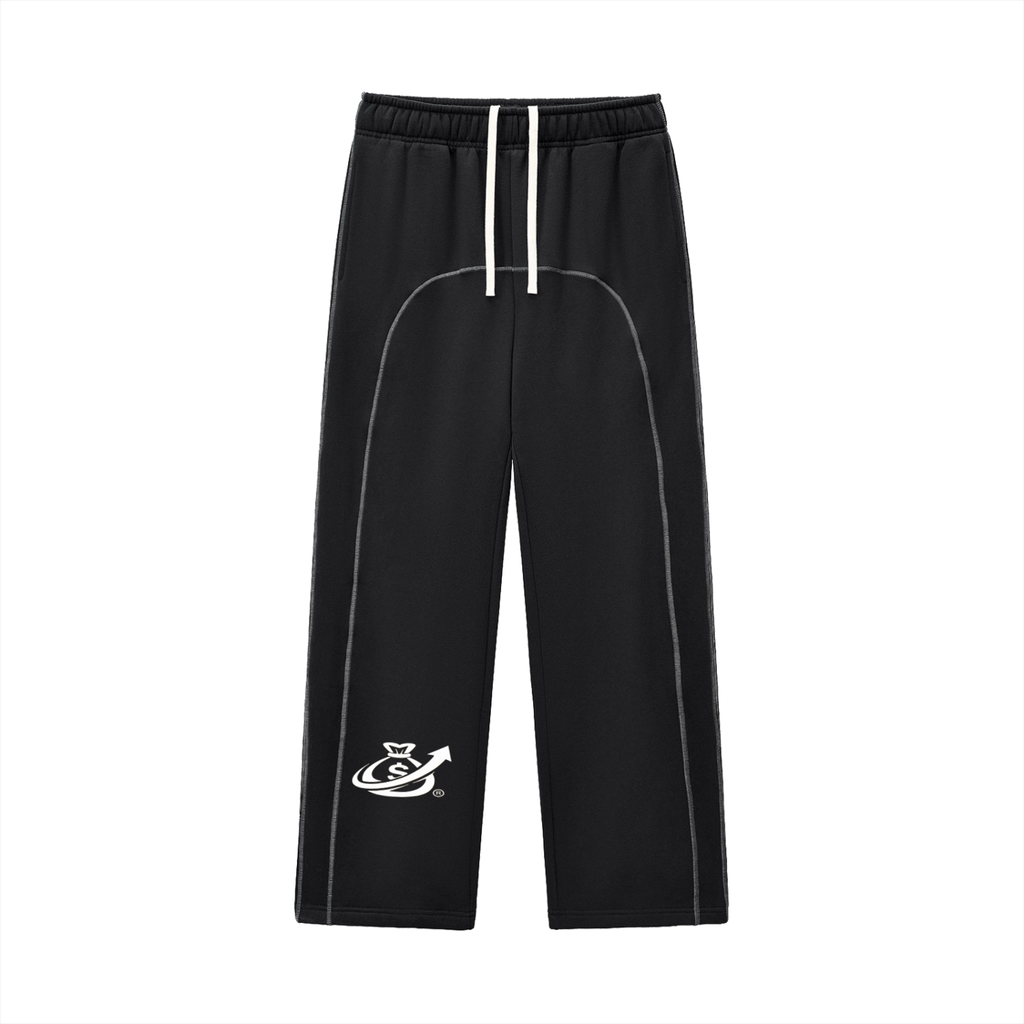 Contrast-Stitched Fleece Sweatpants
