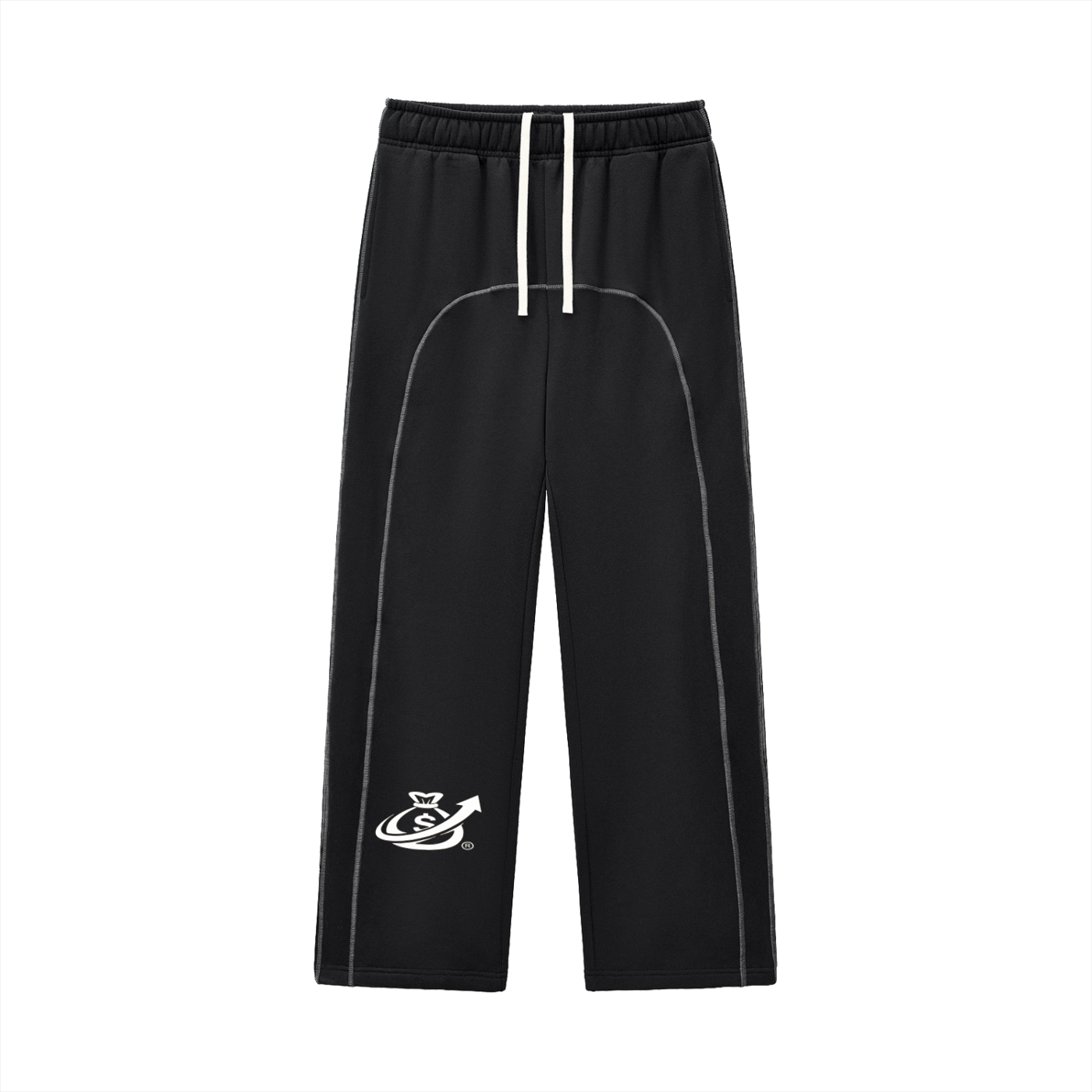 Contrast-Stitched Fleece Sweatpants