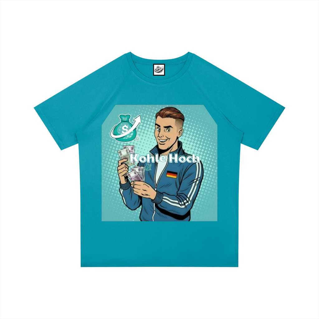 Germany “Khole Hoch” Money Up Paypd Up World Cup Men’s Raglan Sleeve Performance T-Shirt