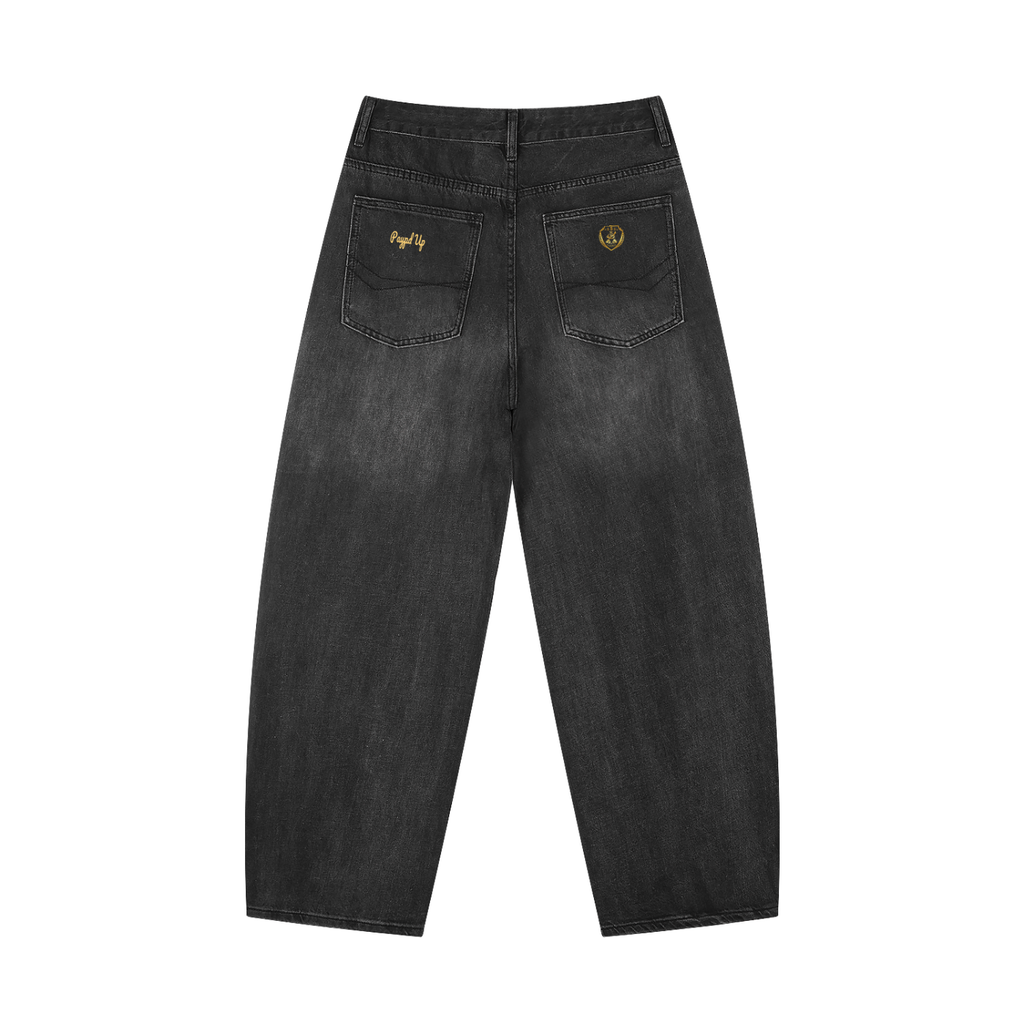 Men's Sunfade Vintage Wash Barrel Leg Jeans