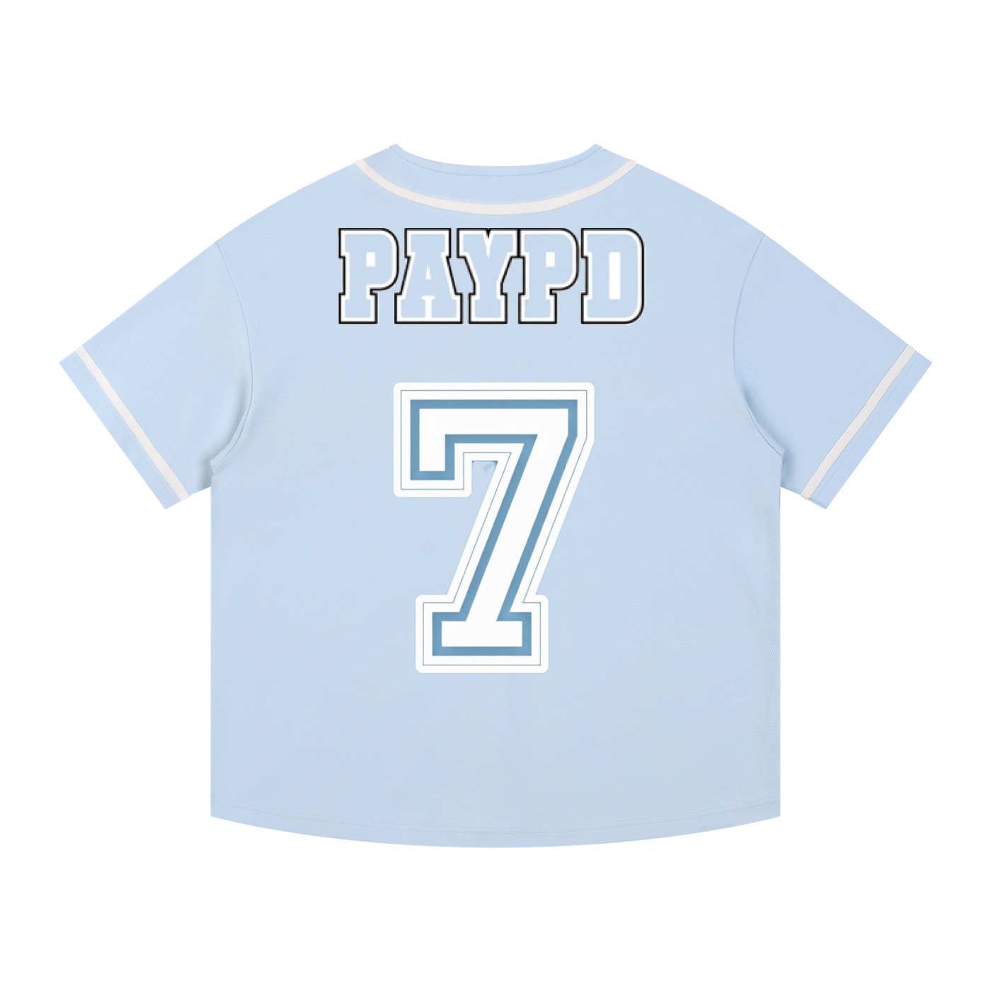 Contrast Piped Button-Up Jersey
